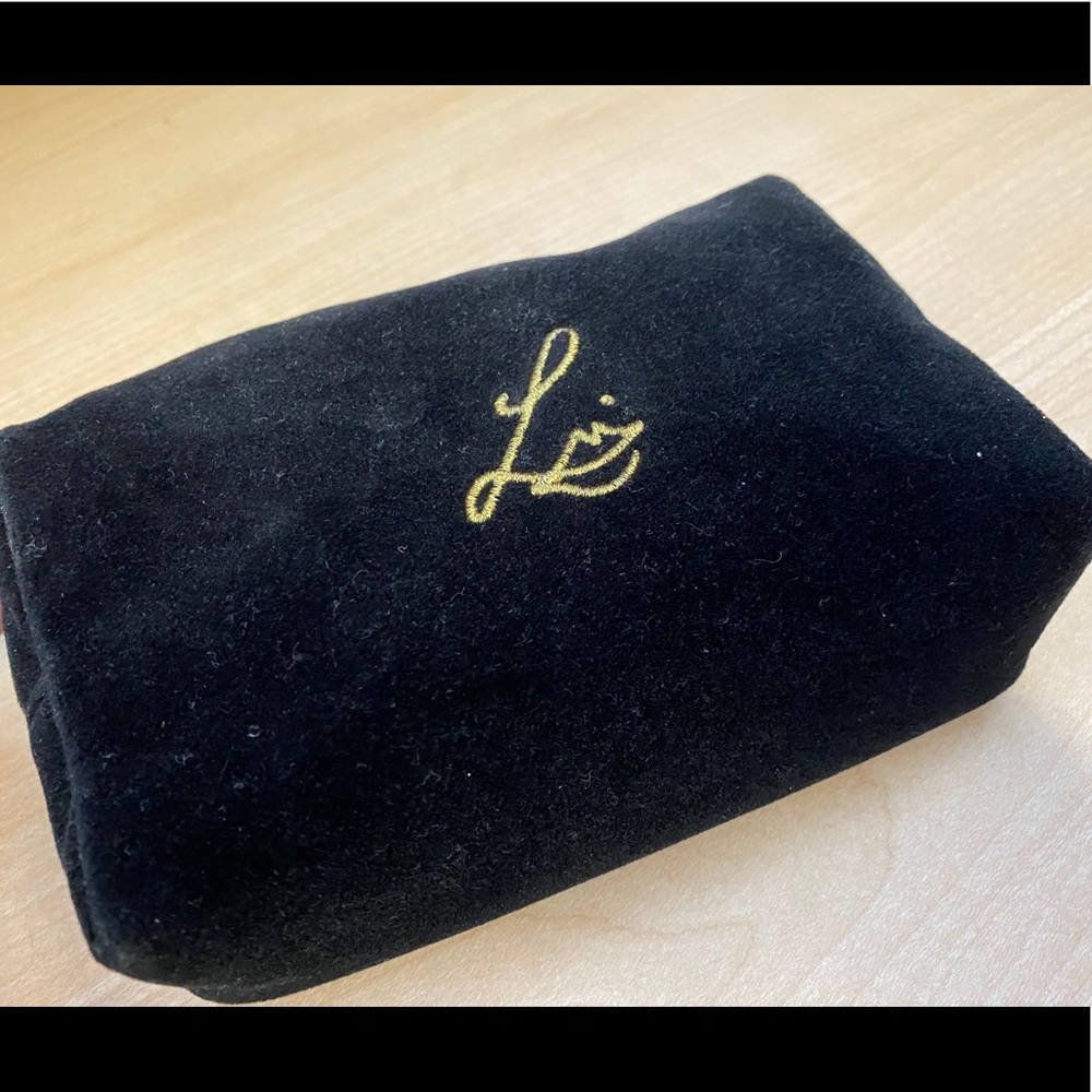 LISA ELDRIDGE BLACK VELVET POUCH